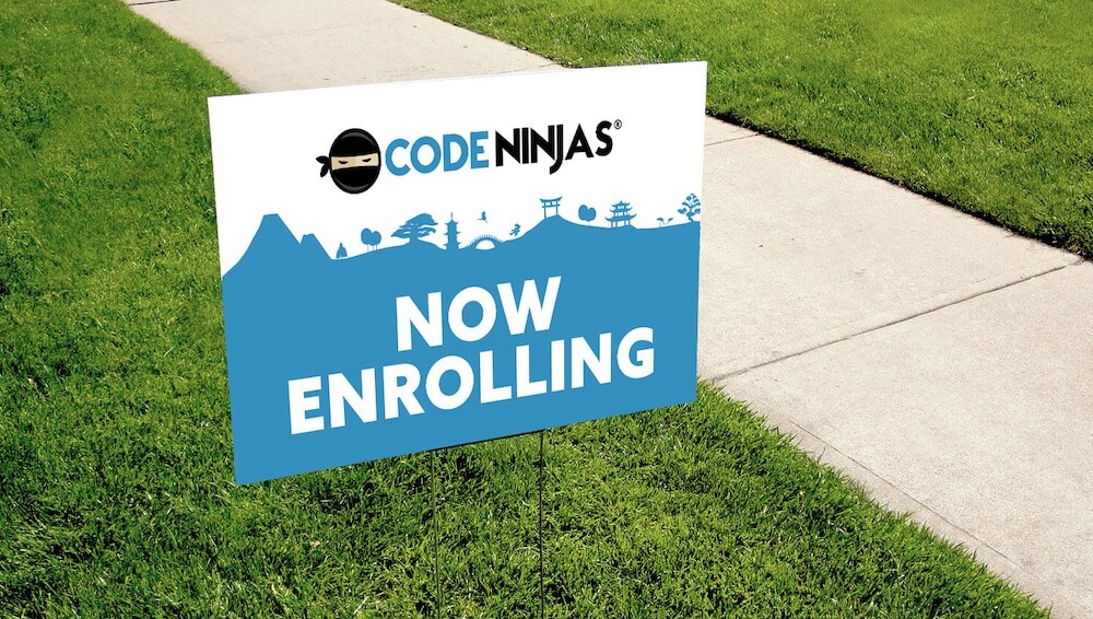 Code Ninjas Yard Sign